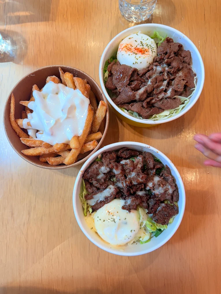 Korean fried chicken rice kup at Kups Inglewood Calgary