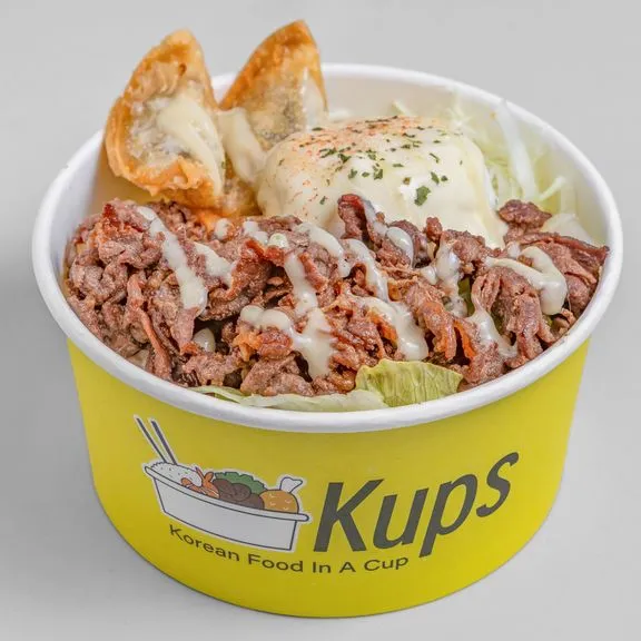 Beef Bulgogi BBQ Rice Kup - Korean BBQ at Kups Inglewood Calgary
