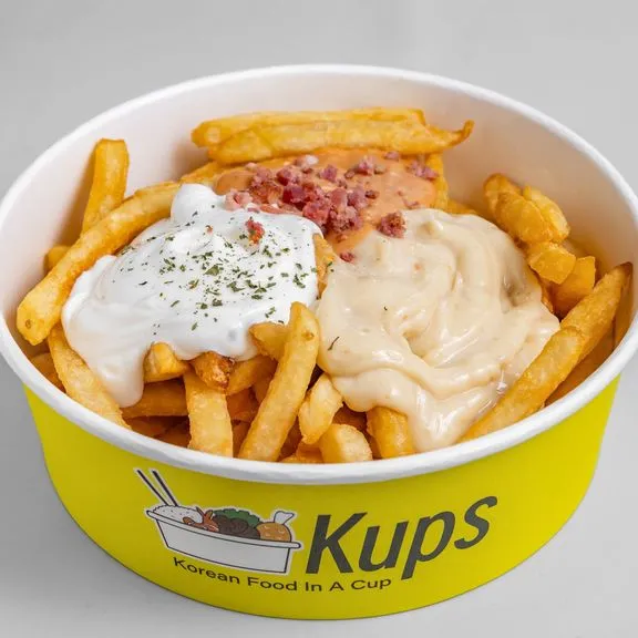 Loaded Potato Kups - Korean-style poutine at Kups Inglewood Calgary